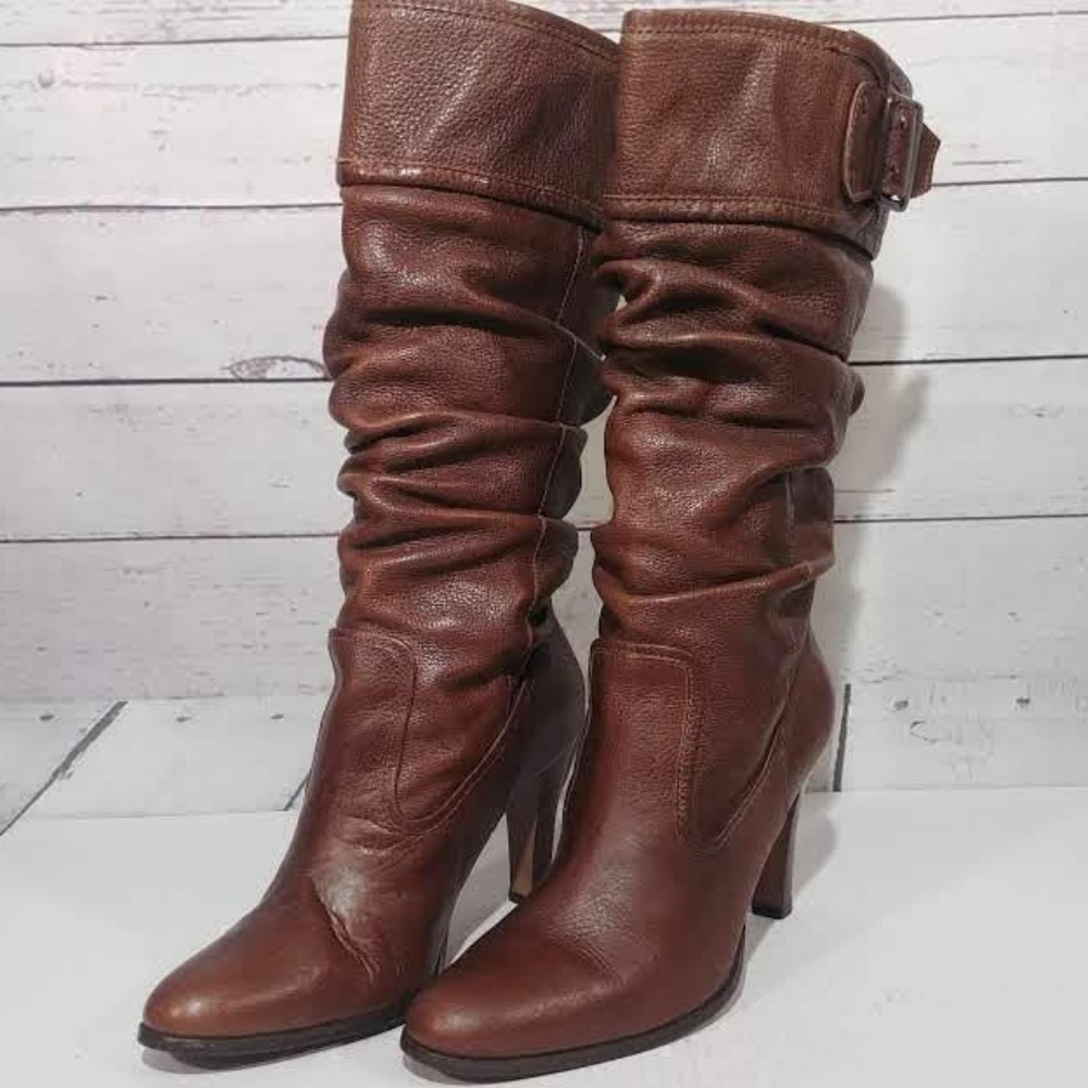 Matisse Leather Slouched Tall Boots Sz 9.5M